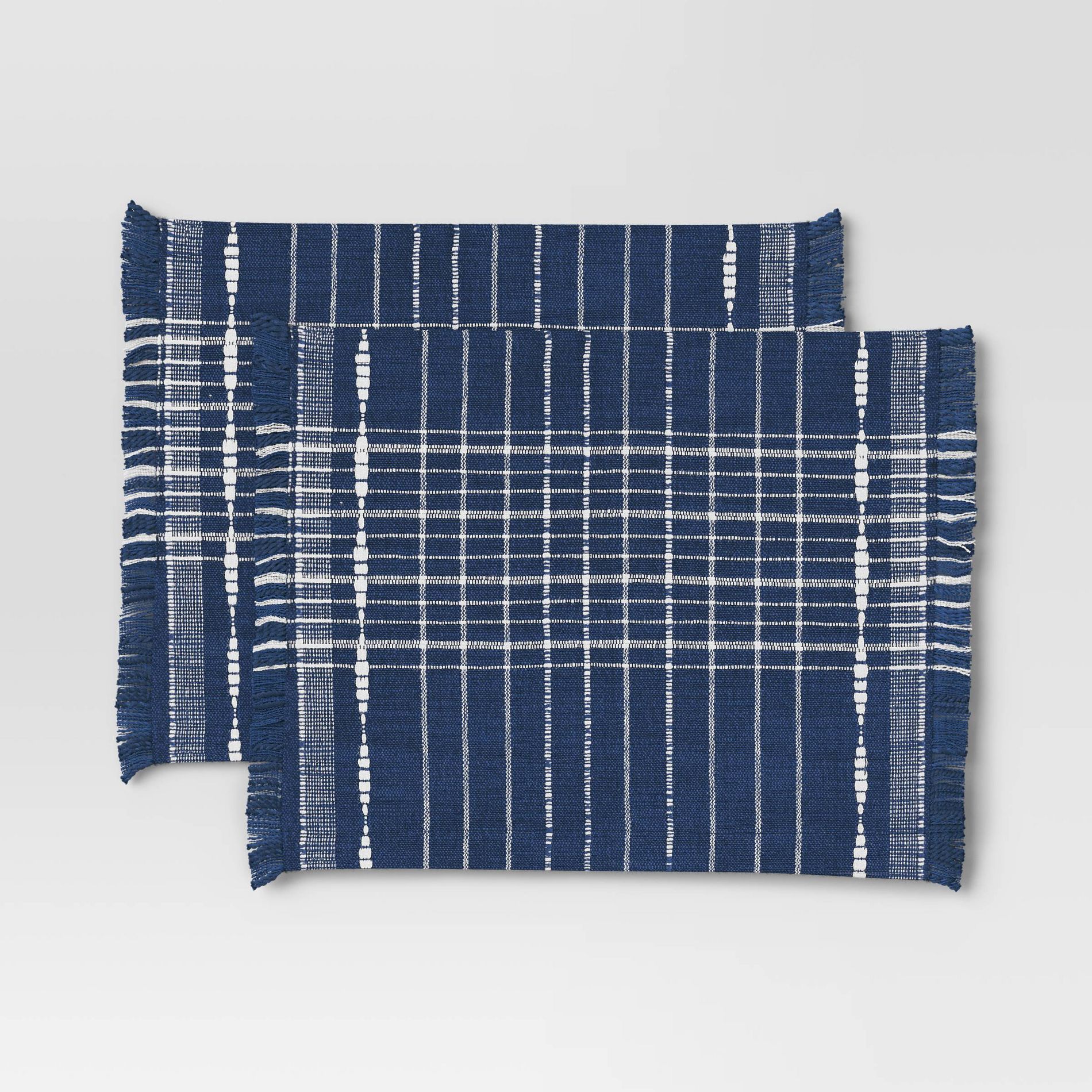 2pk Woven Placemat Dark Blue - Threshold™