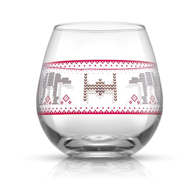 JoyJolt Star Wars Ugly Sweater Collection Stemless Drinking Glass - 15 oz - Set of 4, 4 of 8