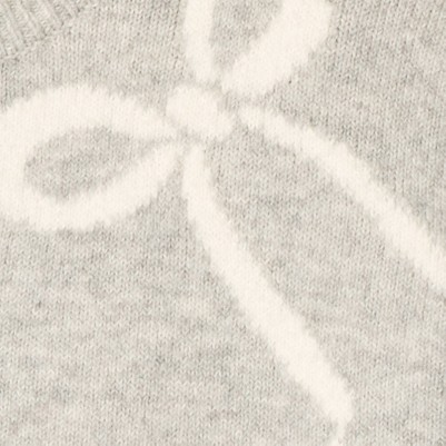 Girls' Bow Graphic Pullover Sweater - Cat & Jack™ Heather Gray M : Target