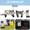 YONWAY Heavy-Duty Foldable Wagon with Extended Tailgate,480LBS Capacity,All-Terrain Beach Wheels,Perfect for Beach Trips,Fishing,Shopping,Khaki - 2 of 4
