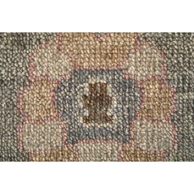 Carrington Gray and Gold Hand-Knotted Wool Area Rug