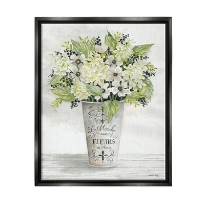 Stupell Industries French Floral Greenery Bouquet Parisian Charm Flowers