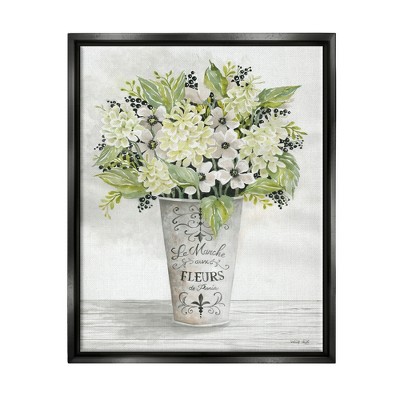 Stupell Industries French Floral Greenery Bouquet Parisian Charm ...