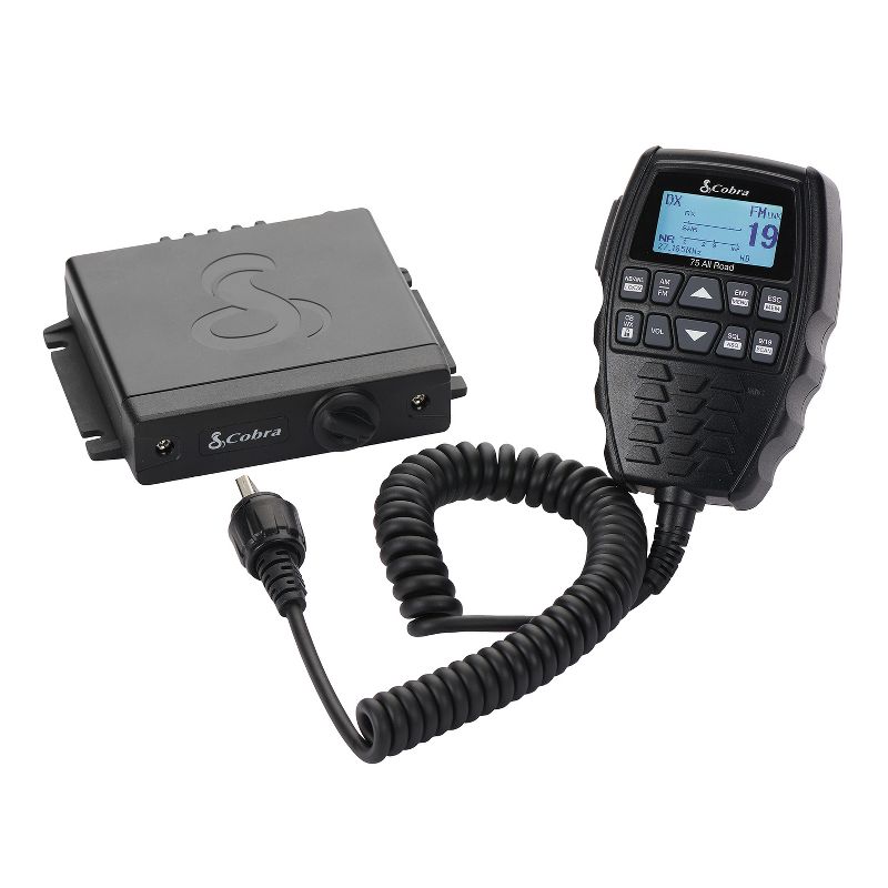 Cobra 40-Channel AM/FM CB Radio with Microphone and Bluetooth®, Black, 75 All Road, 1 of 7