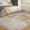 Abstract Machine Washable Rug with Non Slip Backing Ultra-Thin Non Shedding Stain Resistant Indoor Carpet for Living Room Bedroom Dining Room - 3 of 4