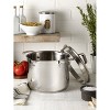T-fal 6qt Stock Pot with Lid, Simply Cook Stainless Steel Cookware: Soup & Pasta Pot, Tempered Glass Lid, Dishwasher-Safe - 2 of 4