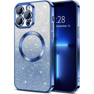 Entronix [Magnetic] Case Compatible with iPhone 14 Pro Max - [Clear Back] Luxury Glossy Cover - 1 of 4