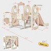Garvee Kids Swing Slide Set with Bus Play, Freestanding Climber Slide Playset with Basketball Hoop for Boys Girls Birthday Christamas Gift - 2 of 4