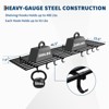 2 Pack Storage Shelves,Total Load 400LBS Heavy Duty Garage Wall Shelving,Rust-Proof Metal Shelf Wall Mount,Space-Saving Rack Garage Shelving,2x4Ft - 3 of 4