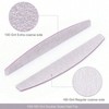 100 PCS Professional Nail Files, Double Sided Emery Board 100/180 Grit for Home Salon Use - 3 of 4
