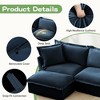 NicBex Modern Corduroy Deep Seat Single Sofa with Back Cushion & Big Toss Pillows,Comfy Futon Couch for Living Room,Bedroom - 4 of 4