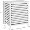 ALEXOUN 11.53 Gallons Bamboo Laundry Hamper with Removable Liner & Lid - Space-Saving for Bedroom, Laundry Room Organization,Apartments - 3 of 4