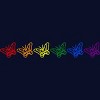 Adult Design By Humans Butterflies Rainbow Pride By ChariArtist T-Shirt - 2 of 2