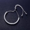 BRINJOY Adjustable Silver Bracelet - AAA+ 4mm Cubic Zirconia Luxury Women's Jewelry, Sparkling Gift Bracelet - 4 of 4