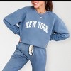Simply Sage Market Varsity New York Lightweight Garment Dyed Sweatshirt - 2 of 4