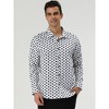 Lars Amadeus Men's Polka Dots Long Sleeves Dress Button Down Shirt - 2 of 4