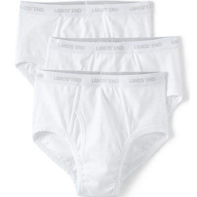 Lands' End Men's Knit Briefs 3 Pack - Medium - White : Target