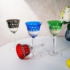 The Wine Savant Venetian Italian Colored Wine Glasses, Beautiful Colored Design & Perfect for All Celebrations - 4 pk - 3 of 4