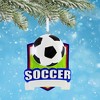 Polarx 3.5 Inch Soccer Shield Christmas Tree Ornament , Christmas Decor Ball Field Soccer (1PC) - 2 of 4