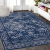 Vintage Washable Rug – Non-Slip, Non-Shedding, Low Pile Floral Carpet for Living Room & Bedroom - 3 of 4