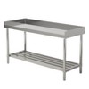 Stainless Steel Prep Table with Backsplash | Heavy-Duty Adjustable Commercial Work Table for Kitchen, Restaurant & Home Use - 2 of 4