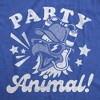 Mens Funny T Shirts Party Animal Bald Eagle Sarcastic Fourth Of July Graphic Novelty Tee for Men - Crazy Dog Men's T Shirt For Fourth Of July - 2 of 4