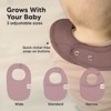 KeaBabies 8pk Organic Baby Bibs for Boy, Baby Drool Bib for Baby Boys and Girls, Newborn Teething Bibs - 4 of 4