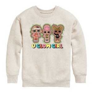 Boys' - LOL Surprise! - You Glow Girl Graphic Long Sleeve Fleece Sweatshirt - 1 of 4