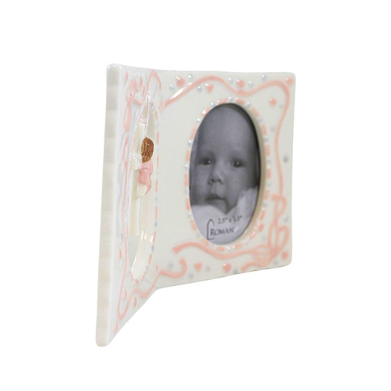 Roman 4.25 In Girl Frame With Cross Picture Baby Single Image Frames, 2 of 4