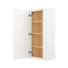 HOMLUX Easy-DIY 12 in D x 42 in H in Shaker White Ready to Assemble Wall Kitchen Cabinet 1 Door-3 Shelves - 4 of 4