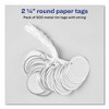 Avery Heavyweight Stock Metal Rim Tags, 2.25" dia, White, 500/Box - 3 of 4