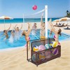 Waterproof Wicker Pool Float Storage Basket with Rolling Wheels, Large Outdoor Organizer, Patio Deck Box for Backyard and Poolside Use - 3 of 4