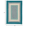 Colonial Mills Montego Braided Rug, Oceanic 3'x5', Rectangle Shape - 2 of 2