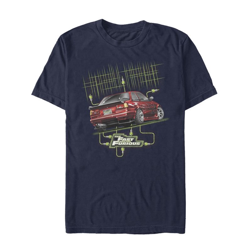Men's Fast & Furious Technology Car Race T-Shirt, 1 of 5
