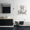 Stupell Industries Get Naked Curly Script, 30" x 30" - 2 of 4