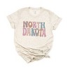 Simply Sage Market Bubble Letter North Dakota Colorful Short Sleeve Tee - 2 of 4