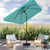 Hyleory 6.5 x 10/ 8x 10 ft Rectangular Patio Market Umbrellas for Outdoor, Large Outdoor Patio Umbrellas with Sturdy Ribs for Market, Garden, Pool - 2 of 4