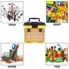 Fleming Supply Parts and Tackle Toolbox With 4 Removable Organizer Trays - Yellow/Black - 3 of 4