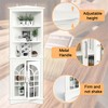 VYNXARIA Corner Storage Cabinet, Bookcase with Doors & Adjustable Shelves, 5-Tier Corner Display Cabinet for Living Room, Office, Dining Room, White - 4 of 4