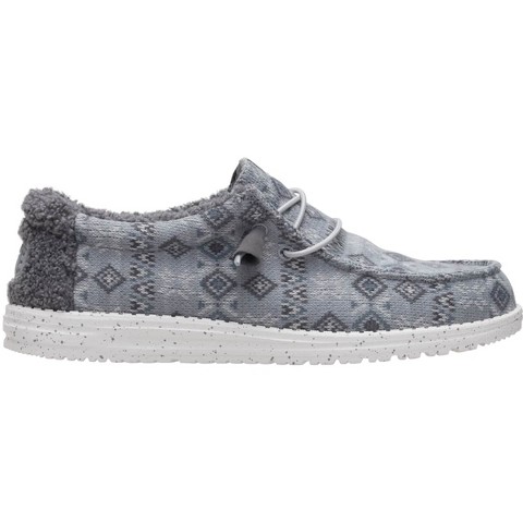 HEYDUDE Men Wally Sweater , Monument Grey/Multi, 11