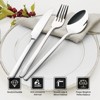 BRINJOY 20-Piece Silverware Set - 18/10 Stainless Steel Cutlery Set with Mirror Polish, Service for 4 (Knives, Forks, Spoons) - 2 of 4