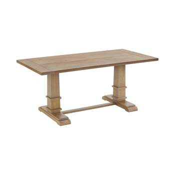Joanna Rectangle Dining Table Rustic Brown - Crosley