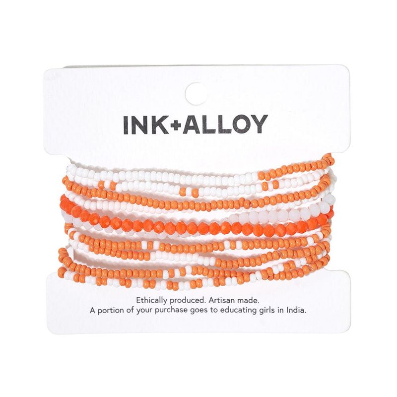 Ink+Alloy Sage 10 Stranded Beaded Stackable Stretch Bracelets, 4 of 5