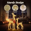 Karl Home 2-Piece Lighted Christmas Deer Family Decorations - 4 of 4