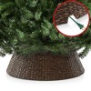 Casafield Water Hyacinth Christmas Tree Collar, Woven Tree Base Cover with Cord Cut Out - image 4 of 4