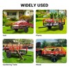 1500 lbs Heavy Duty Steel Dump Cart, 15 Cubic Feet Tow Behind Garden Trailer with Removable Sides, Hand Pull or Foot-Release Dump Cart - 4 of 4