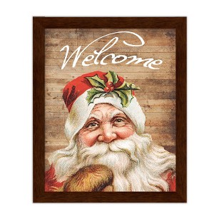 Courtside Market Welcome Santa I 8x10 Framed Art Board - 1 of 2