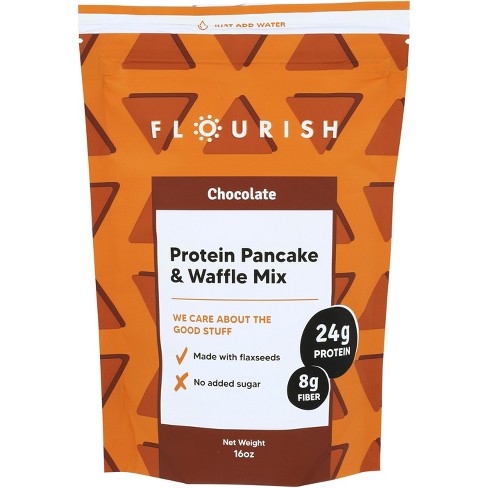 Flourish Protein Pancake & Waffle Mix Chocolate - Case of 8 - 16 oz - image 1 of 1