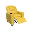 HOMLUX 22"W PU Leather Kids Recliner Chair with Cup Holder - 2 of 3