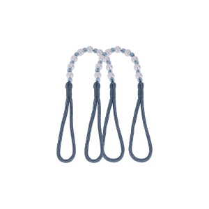 Unique Bargains Faux Pearl Curtain Ties Polyester Plastic 2 Pcs - 1 of 4